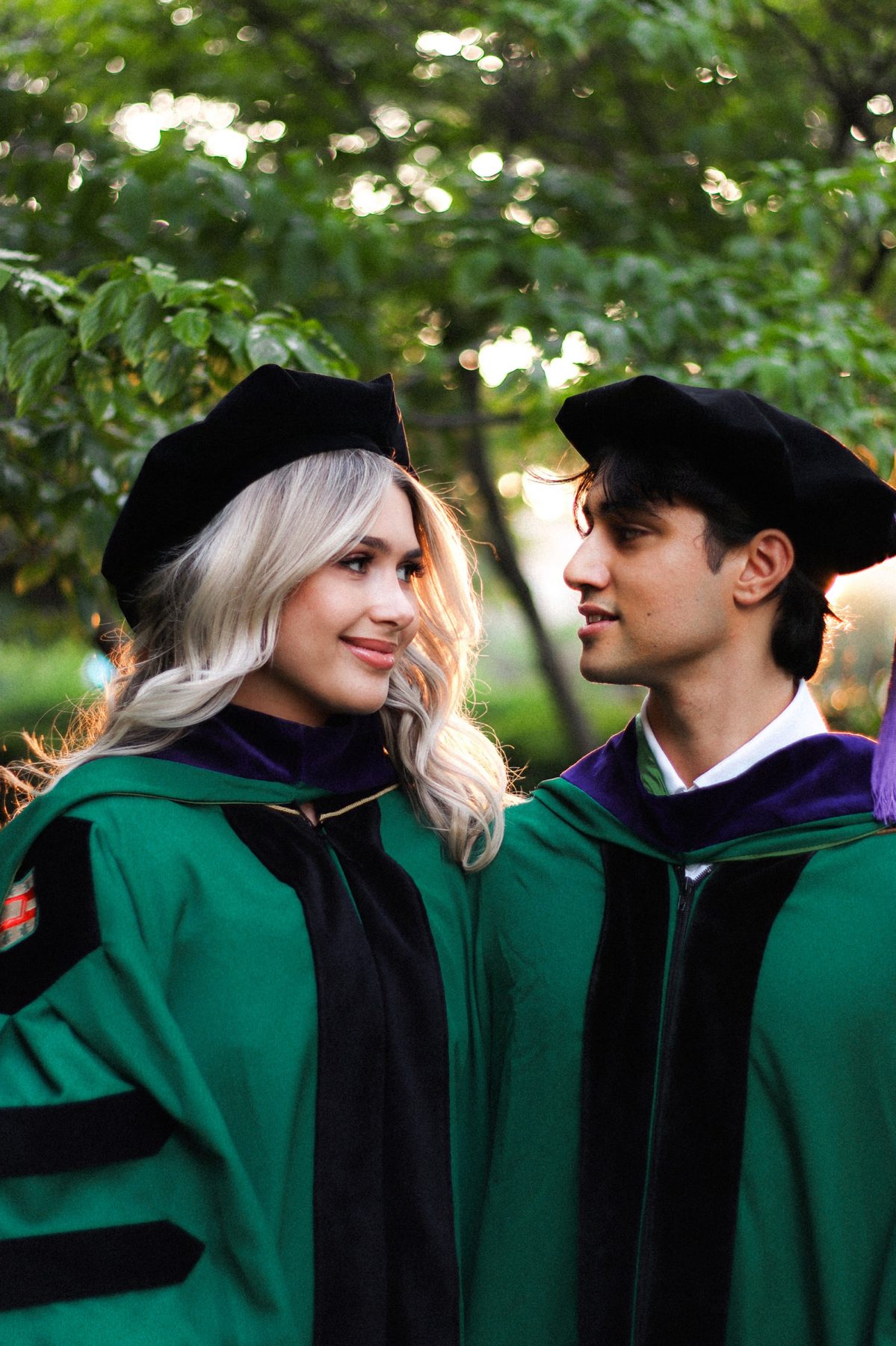 Kennedy and Corbin — graduation photo