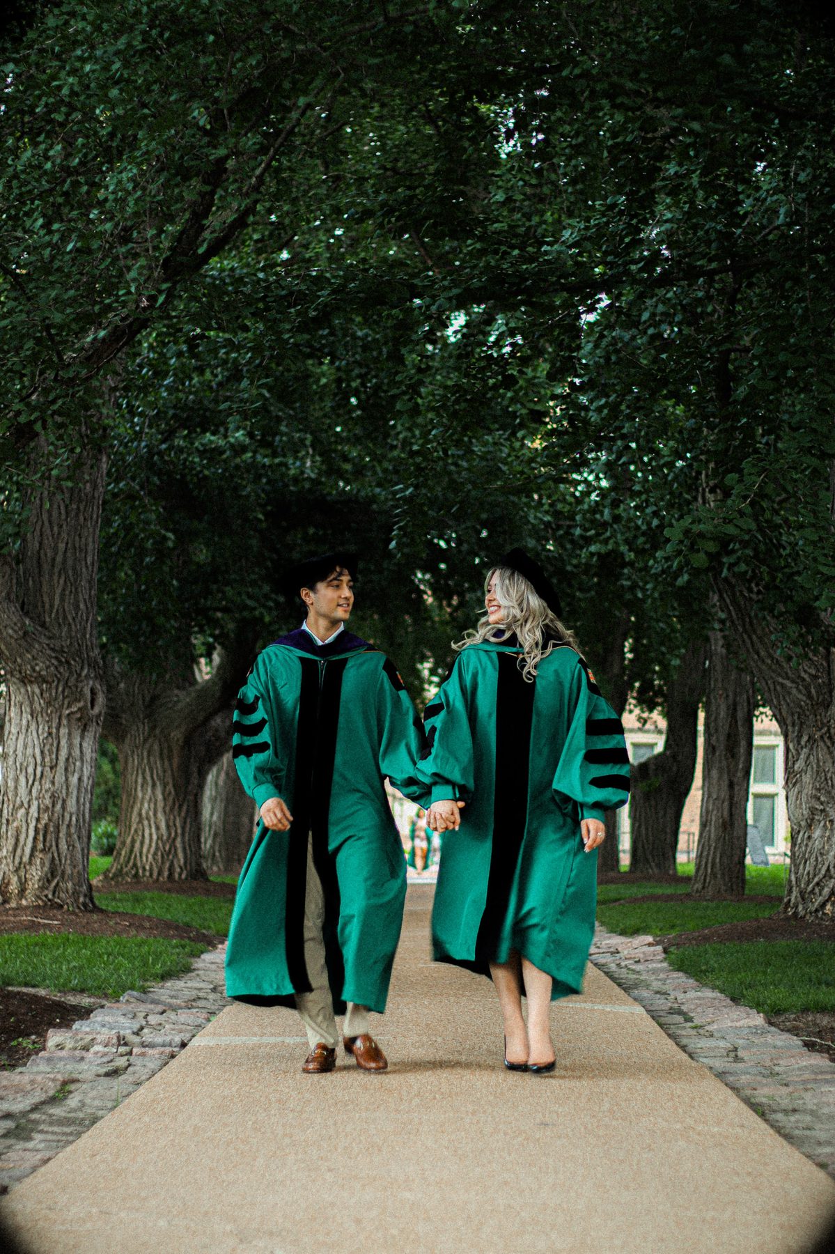 Kennedy and Corbin — graduation photo