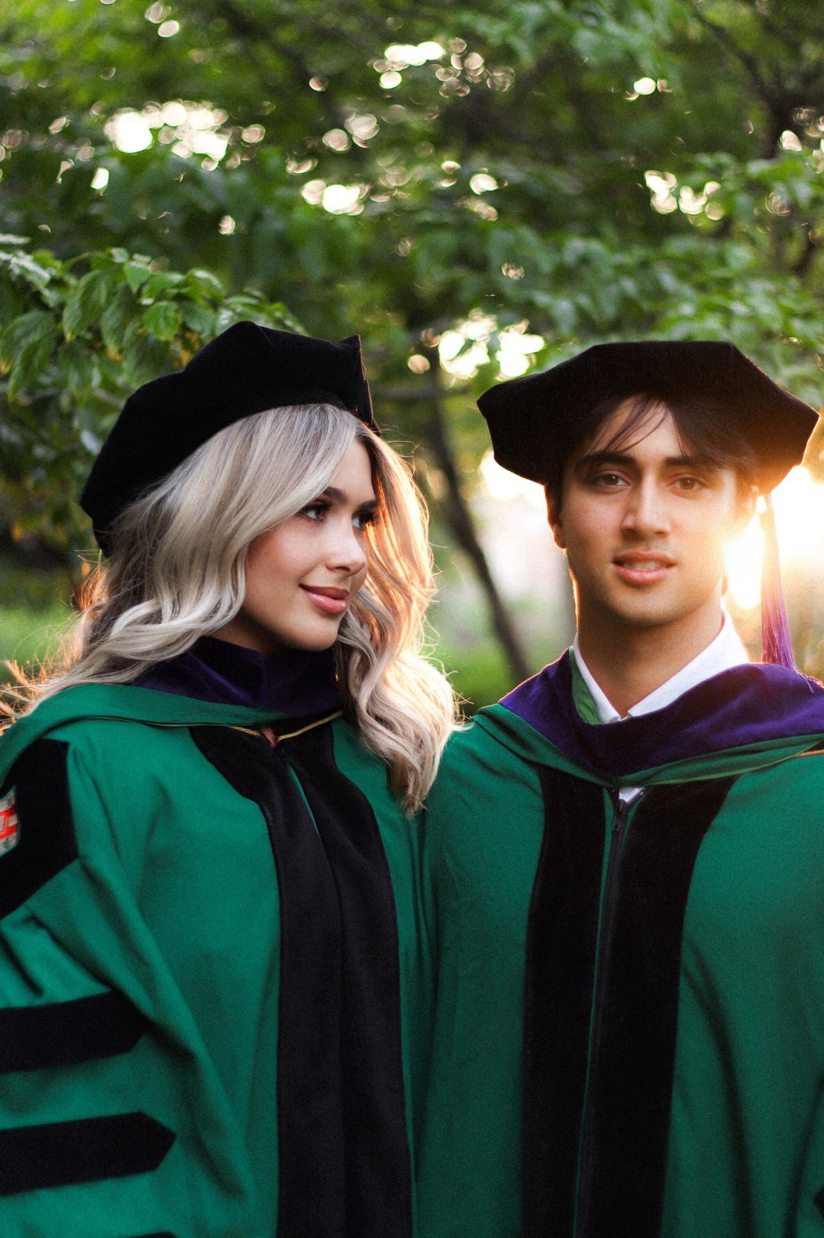 Kennedy and Corbin — graduation photo